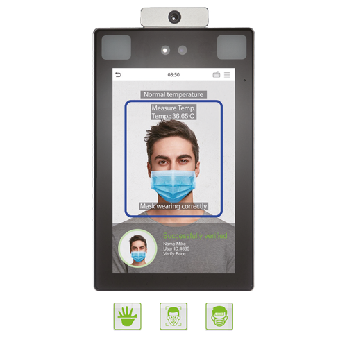 ProFace X [TD] Facial and palm recognition visible light ZKTeco access control device with fever detection